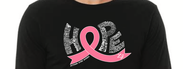 HOPE Breast Cancer Awareness ~ Black Tee