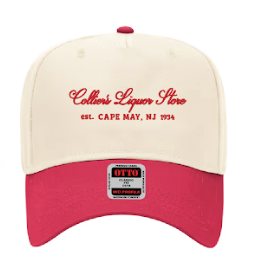 Collier's Snapback Hat ~ Red/Tan
