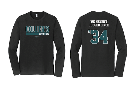 "EAGLES - WE HAVEN'T JUDGED SINCE '34" ~ Black Long Sleeve Tee